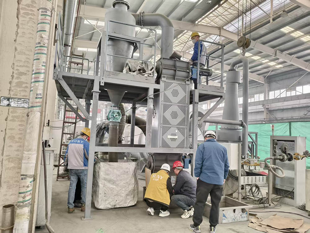 折流分選機(jī)鋰電池客戶帶料試機(jī)圓滿成功